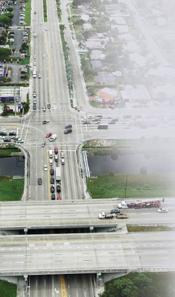 Bird Road in MIami-Dade County, FL, shown above in a “before” photo, is the site of a new Ranger South project to mill, resurface and install signals.