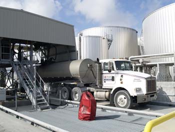 South Florida Materials’ truck-loading rack.