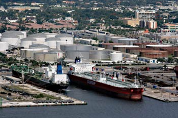 Vecenergy’s petroleum offloading facilities at Port Everglades in Ft. Lauderdale, FL. The division also builds and operates port terminals and biodiesel production plants, among other ventures.