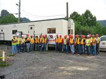 In Virginia City, Va., crews have stayed safe on V&G’s site work for a new power plant.