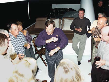 John loved a good laugh and could always be counted on to tell an outrageous tale or two at company gatherings. (Photo by Carl Thiemann)